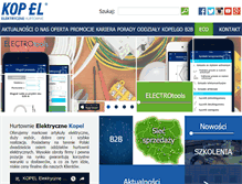 Tablet Screenshot of kopel.pl